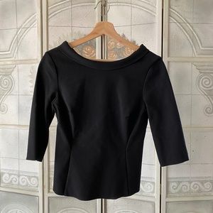 Boden | Mia Top Black, Sz 8 - Audrey Hepburn Style